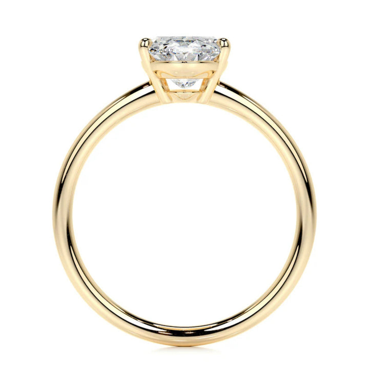 Nicole Manson 1005 Solitaire Ring Oval Lab Grown Diamond Gold