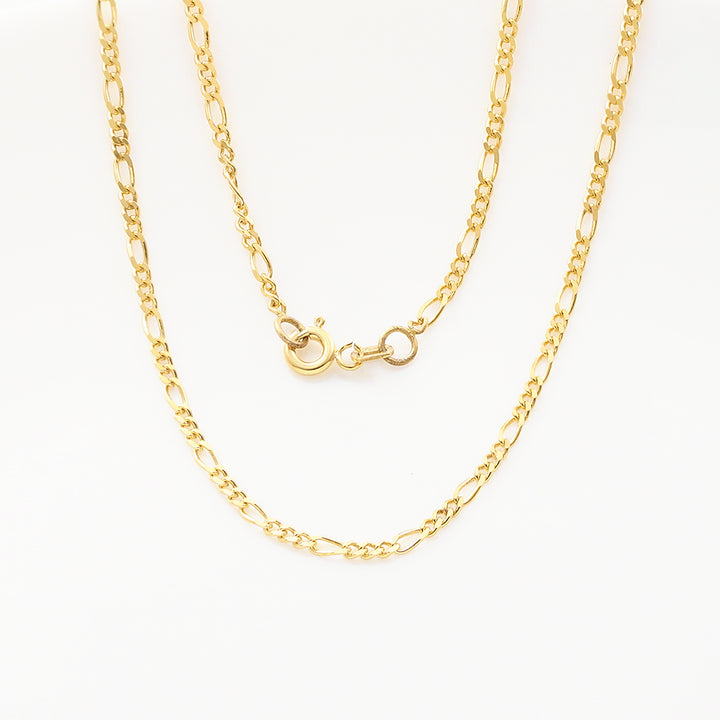 Nicole Manson 8K 333 Gold Necklace Figaro Chain 1.9mm