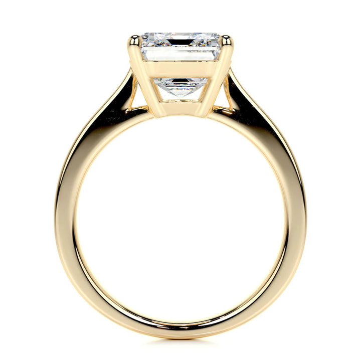 Nicole Manson 1009 Solitaire Ring Lab Grown Emerald Diamond Gold