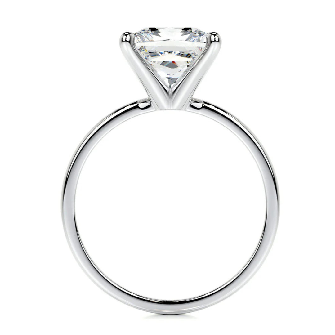 Nicole Manson 1011 Solitaire Ring Lab Grown Princess Diamond White Gold