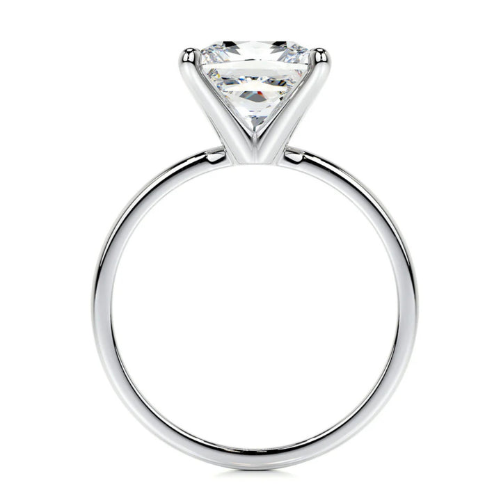 Nicole Manson 1011 Solitaire Ring Lab Grown Princess Diamond White Gold