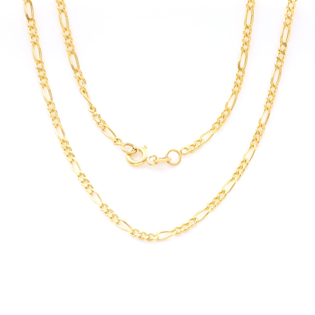 Nicole Manson 8K 333 Gold Necklace Figaro Chain 2.1mm