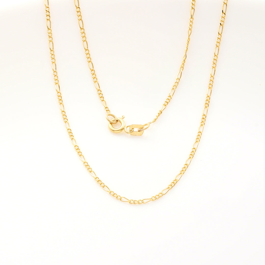 Nicole Manson 8K 333 Gold Necklace Figaro Chain 1.4mm