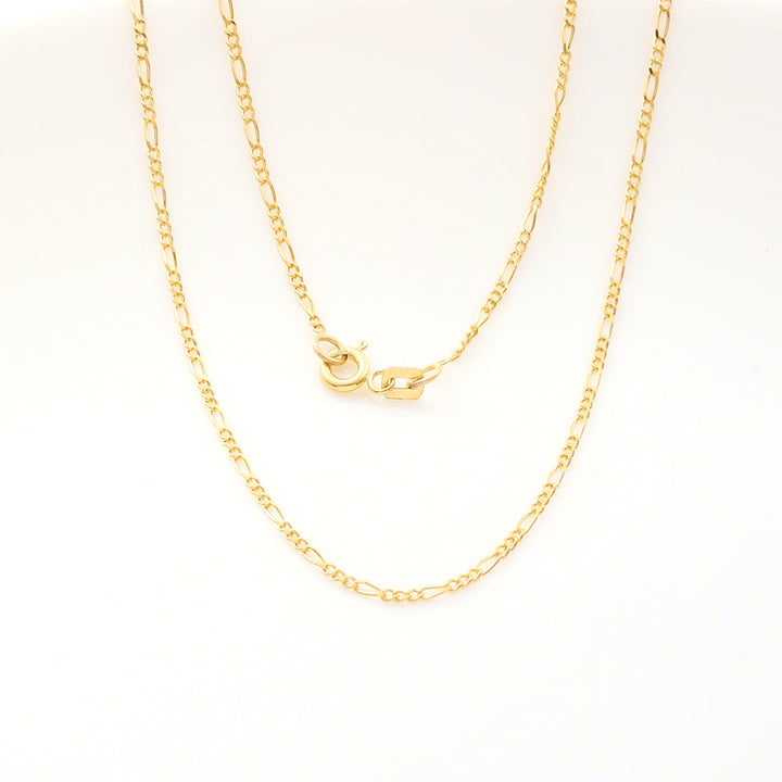 Nicole Manson 8K 333 Gold Necklace Figaro Chain 1.4mm