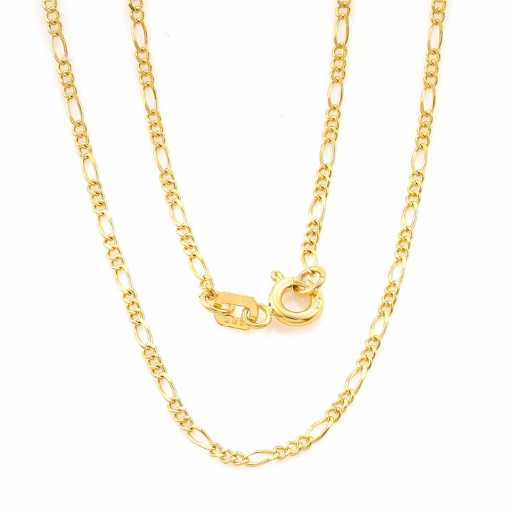 Nicole Manson 585 Gold Necklace Figaro Chain 1.5mm