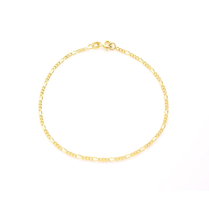 Nicole Manson 8K 333 Gold Bracelet Figaro Chain 1.9mm