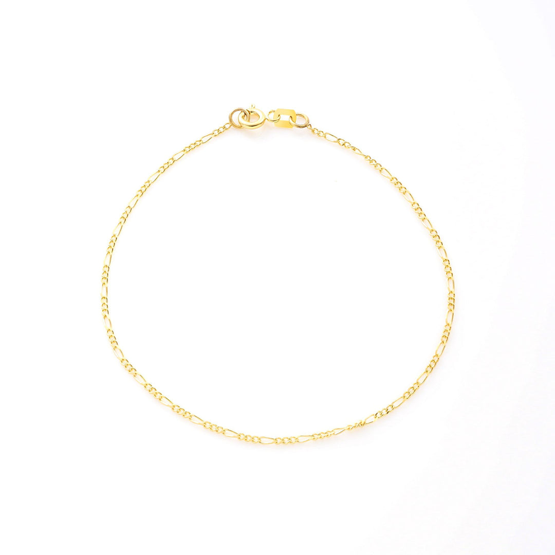 Nicole Manson 8K 333 Gold Bracelet Figaro Chain 1.4mm