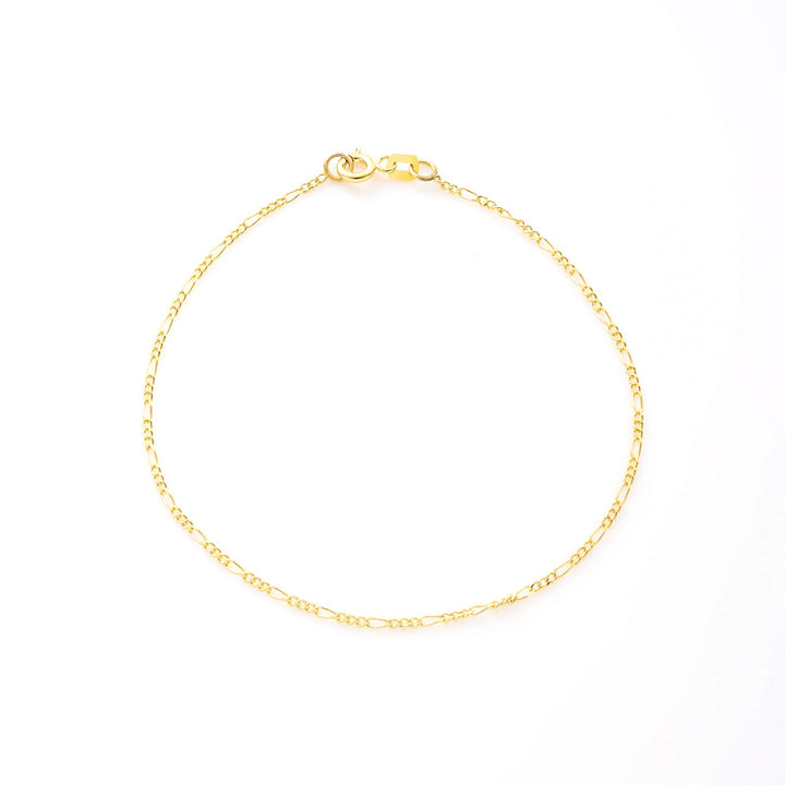 Nicole Manson 8K 333 Gold Bracelet Figaro Chain 1.4mm