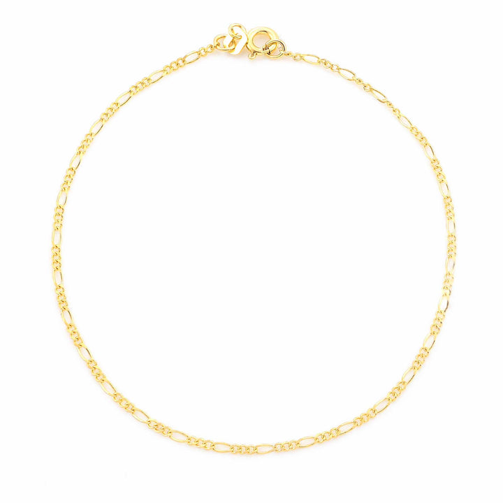 Nicole Manson 585 Gold Bracelet Figaro Chain 1.5mm