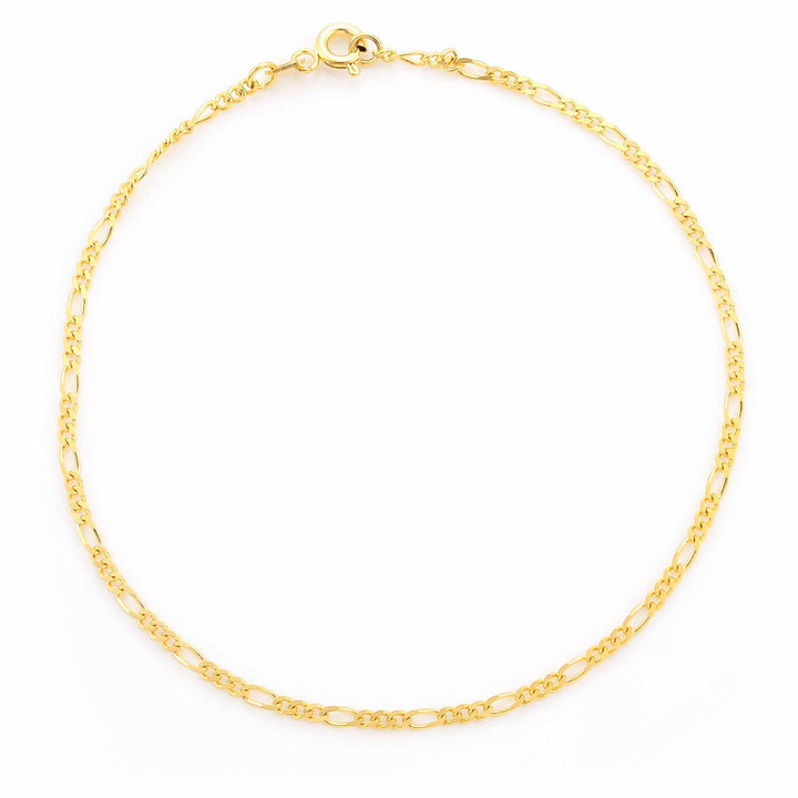 Nicole Manson 585 Gold Bracelet Figaro Chain 1.9 mm