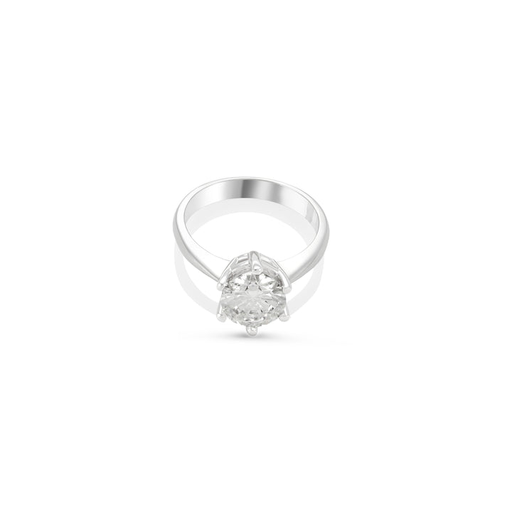 Nicole Manson Diamond Ring Solitaire 1.00ct to 3.00ct 585 White Gold NMRS1002