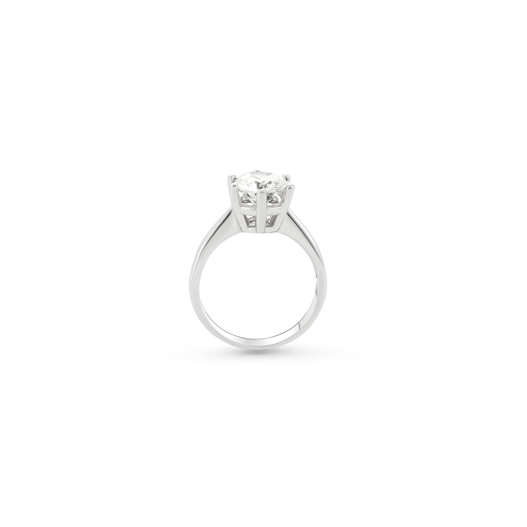 Nicole Manson Diamond Ring Solitaire 1.00ct to 3.00ct 585 White Gold NMRS1002