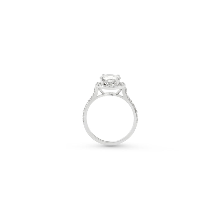 Nicole Manson Diamond Ring Pave Set 1.00ct to 3.00ct 585 White Gold NMRS1004P